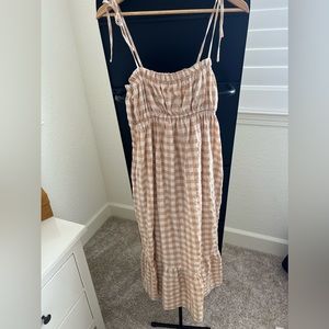 Pinkblush gingham dress